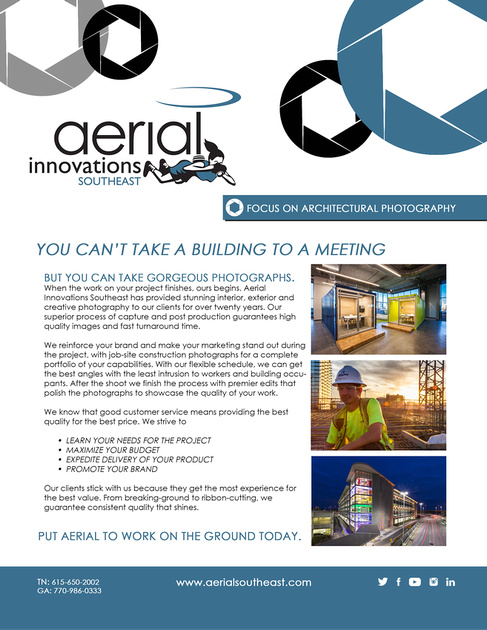 Aerial Innovations Southeast | Marketing Sheets